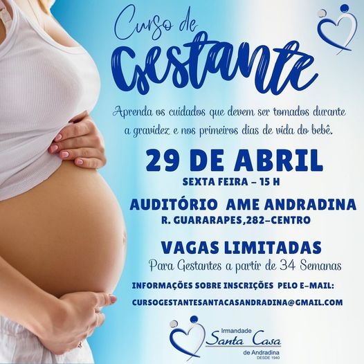 SANTA CASA DE ANDRADINA RETOMA DE FORMA PRESENCIAL CURSO DESTINADO ÀS GESTANTES