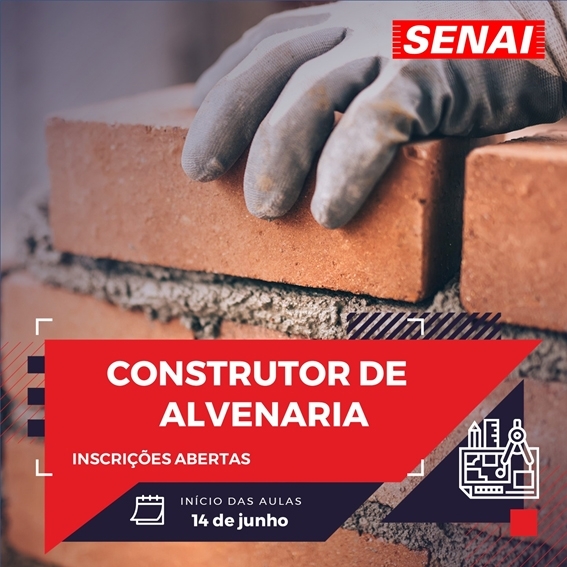 Prefeitura de Andradina e Senai promovem curso de Construtor de Alvenaria