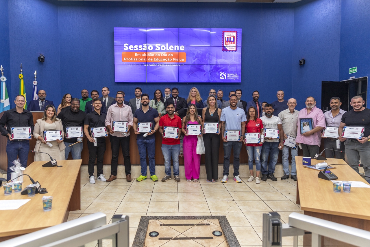 Vereadores de Três Lagoas realizam sessão solene alusiva ao Dia do Profissional de Educação Física