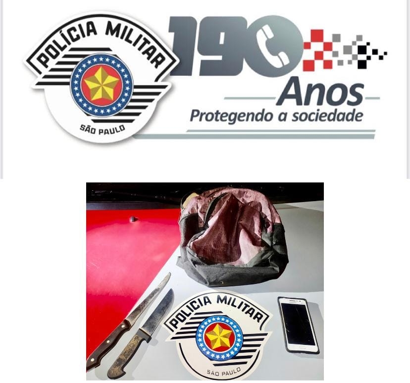 Força Tática de Andradina apreende 2 menores em flagrante por tentativa de roubo no centro e foram internados na Fundação Casa