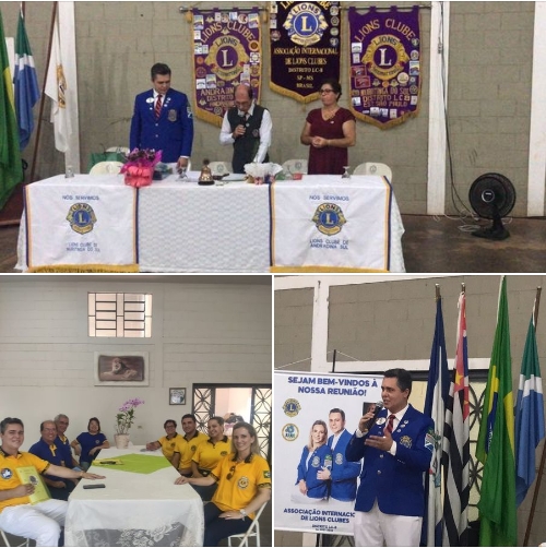 GOVERNADOR DO DISTRITO HÉLIO PATRÍCIO RUIZ VISITOU LIONS CLUBE DE ANDRADINA