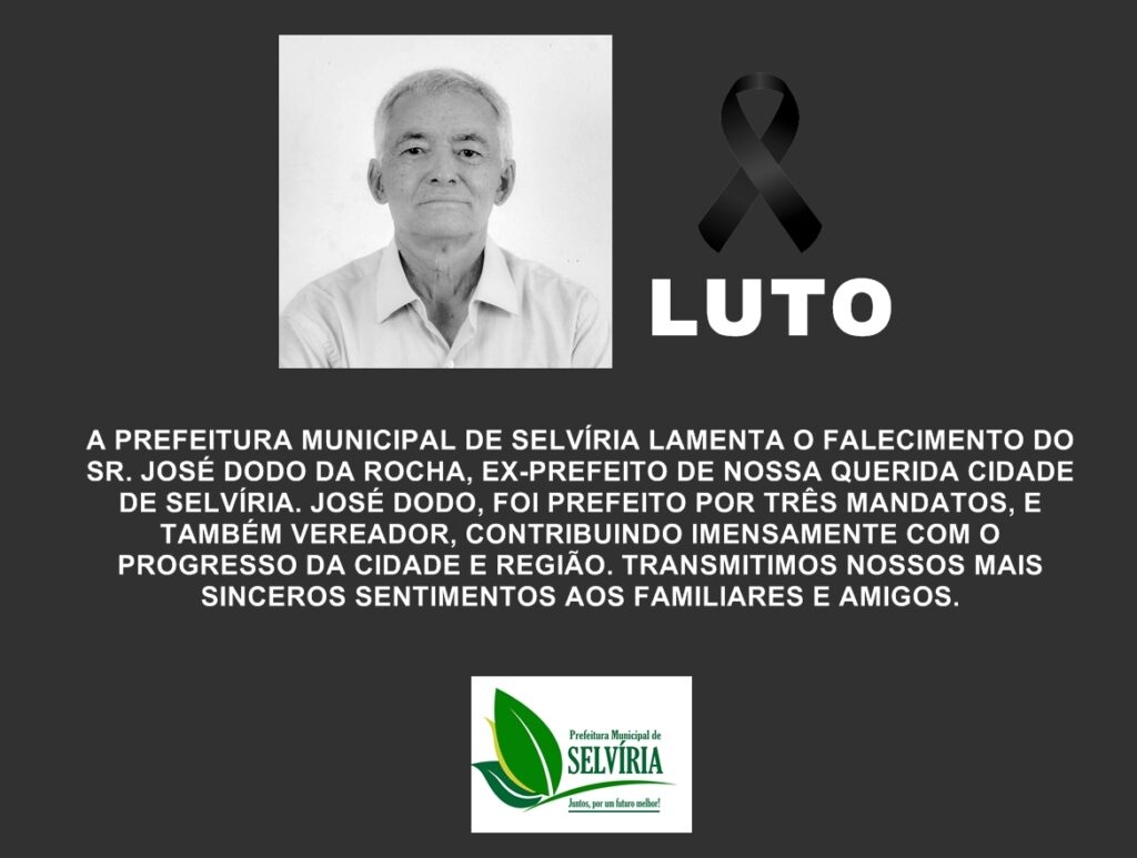 Selvíria chora a perda do ex-prefeito José Dodô da Rocha