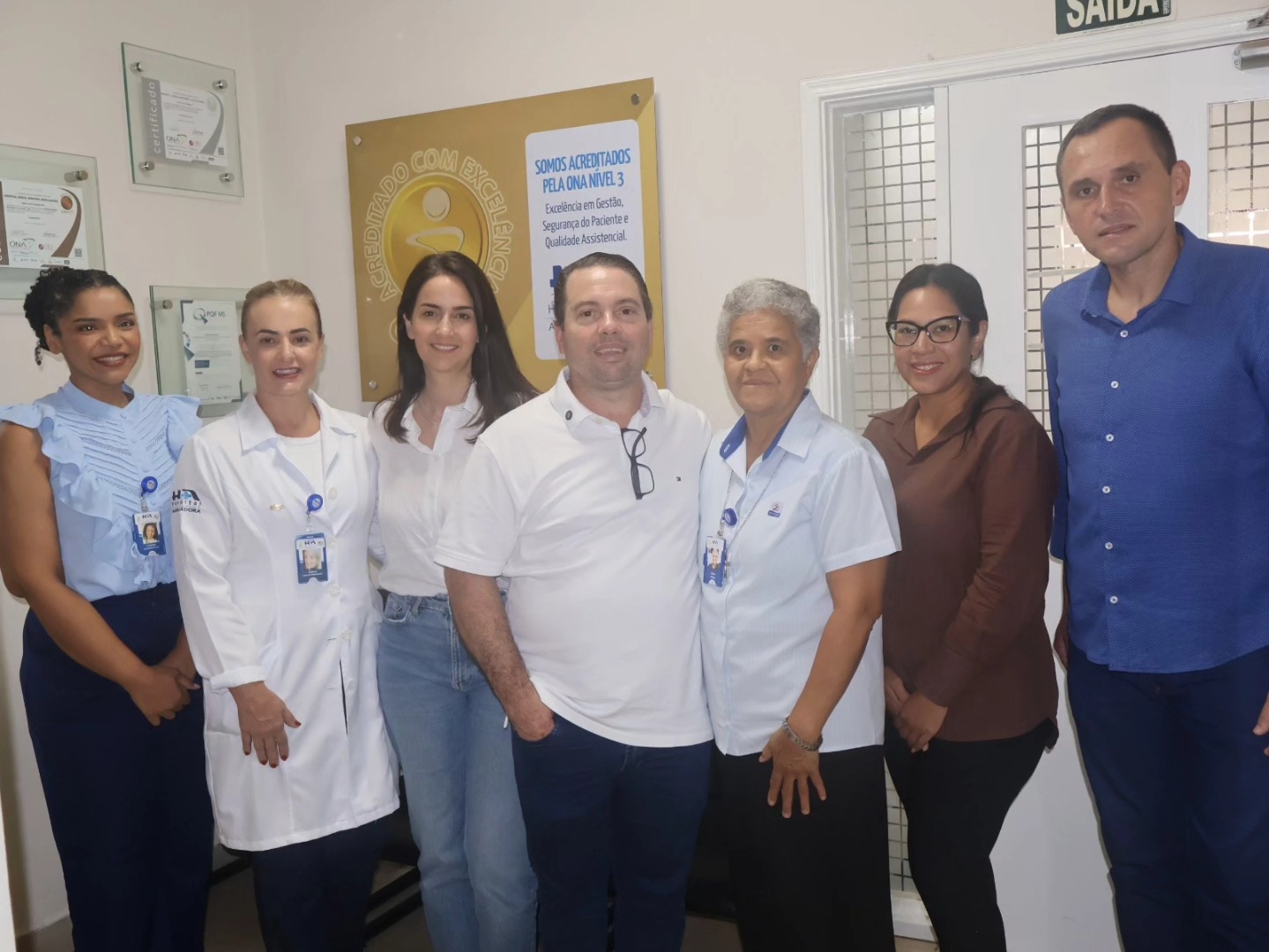 Hospital Auxiliadora de Três Lagoas recebe visita do Deputado Federal Rodolfo Nogueira e do Sargento Rodrigues
