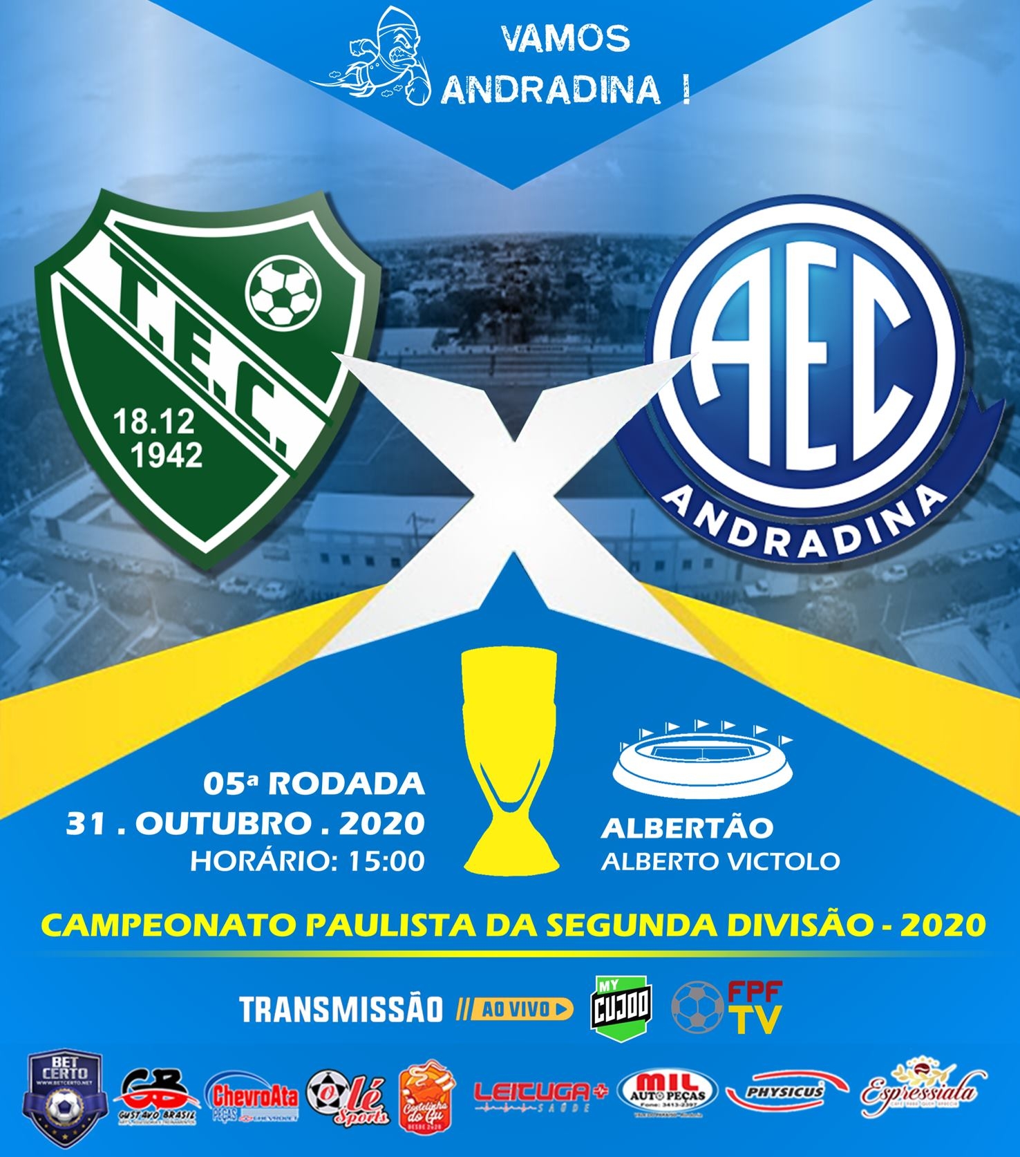 Andradina EC enfrenta o Tanabi EC na casa do adversário
