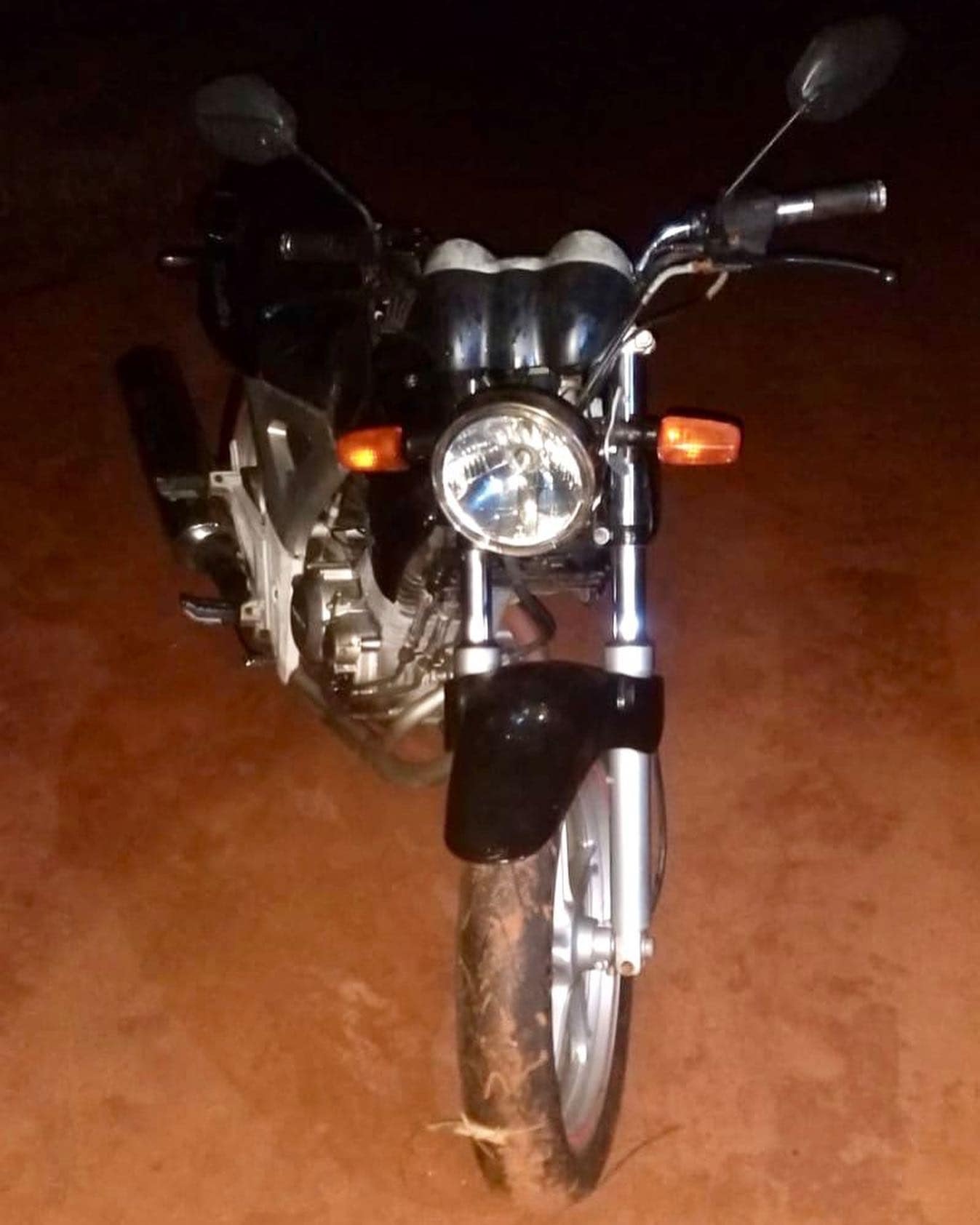 Rádio Patrulha de Andradina localiza motocicleta furtada na estrada do Timboré e Porto de Areia