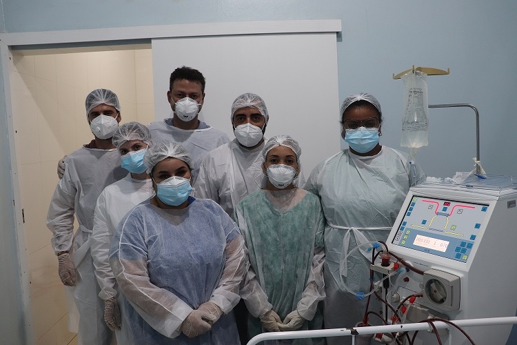 Em fato inédito Santa Casa de Andradina realiza primeira diálise em paciente em tratamento por Covid