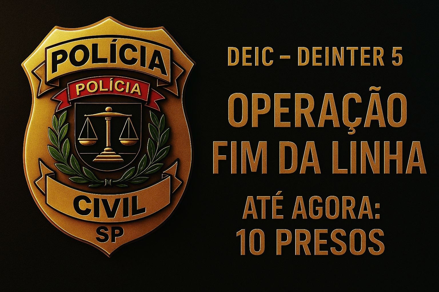 DEIC de Rio Preto deflagra Operação Fim da Linha e prende 10 criminosos foragidos do Nordeste