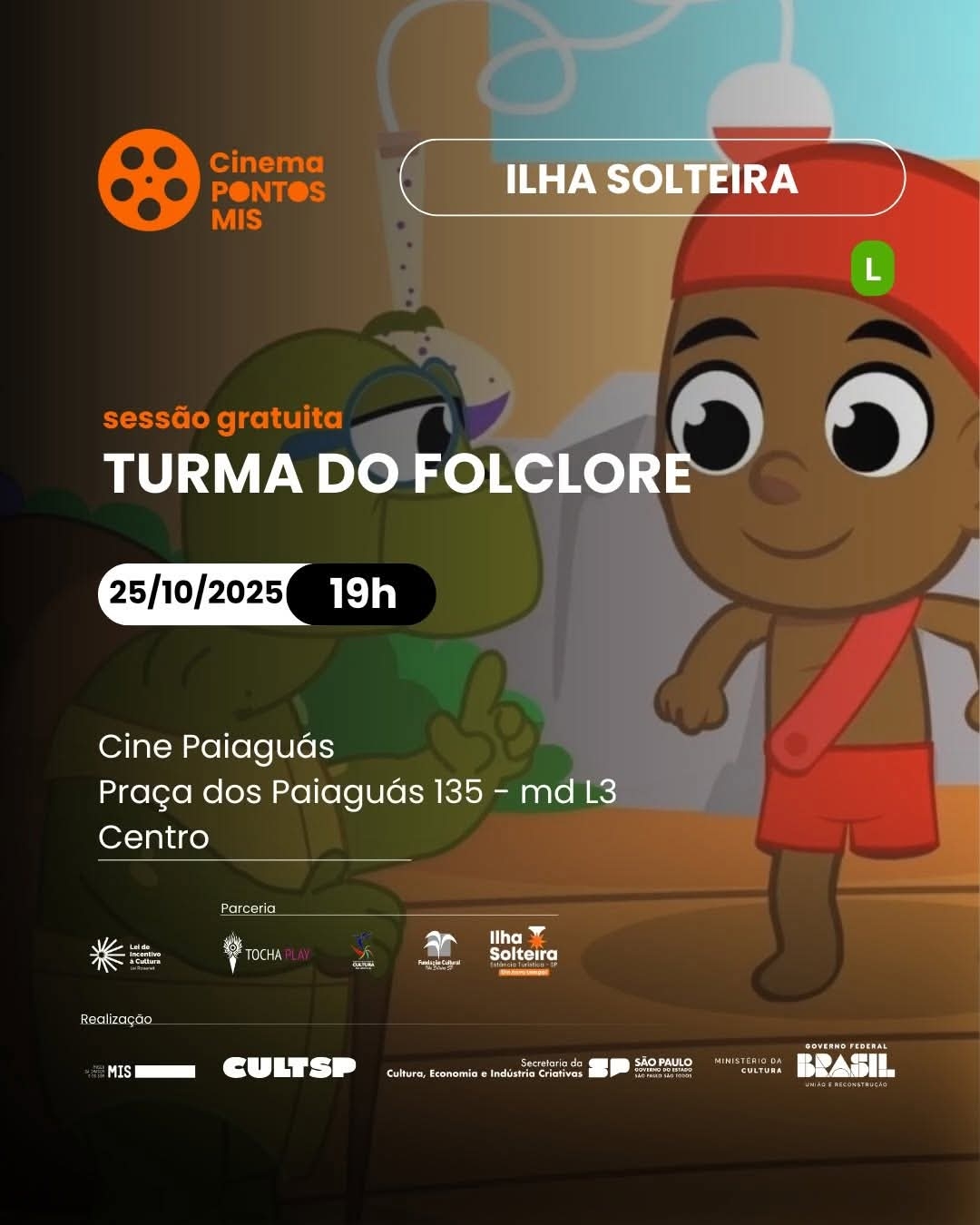 TURMA DO FOLCLORE será atração deste sábado no Cine Paiaguás em Ilha Solteira