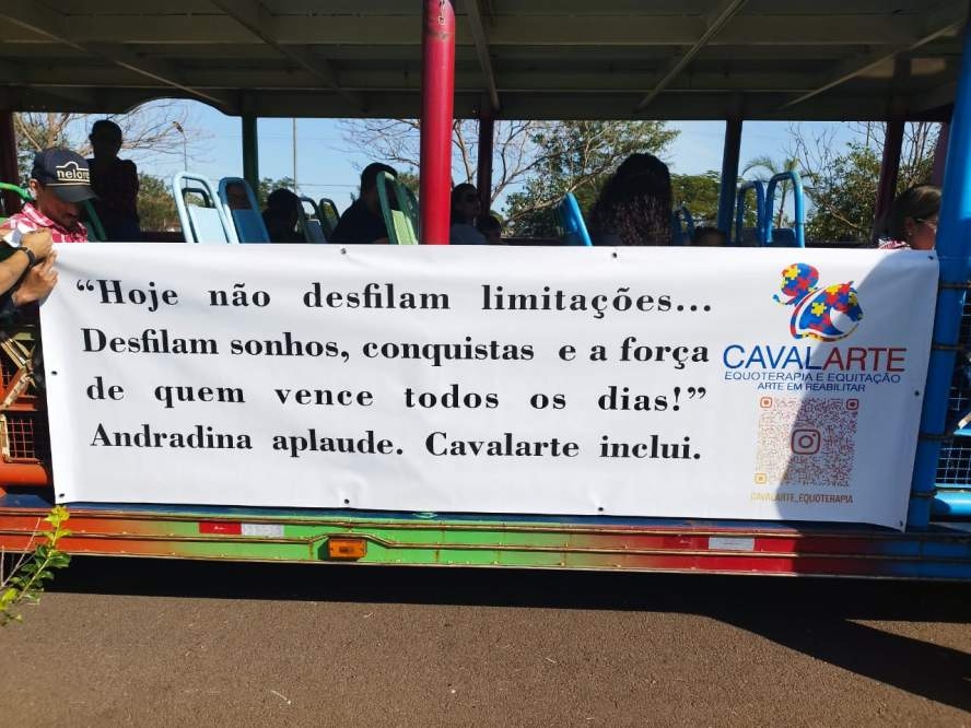 Cavalarte dá show de inclusão durante a Cavalgada, festa tradicional de Andradina