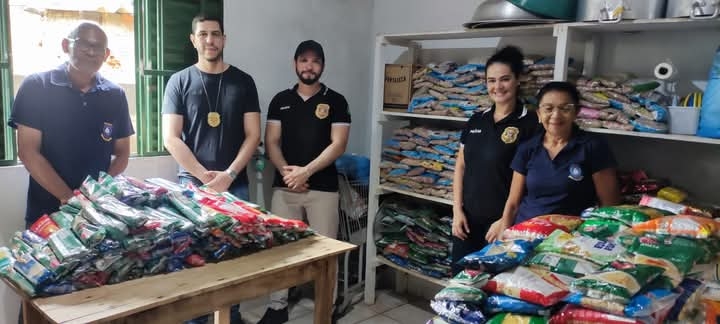 POLÍCIA CIVIL CONTRIBUI PARA UM "NATAL SEM FOME" EM OURO VERDE NA EDIÇÃO 2024