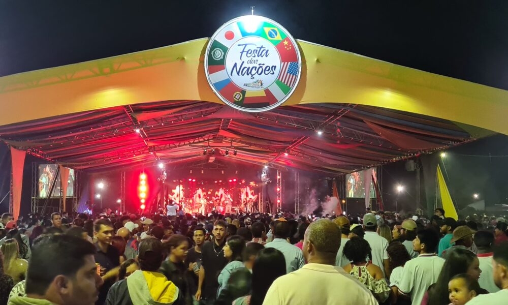 8ª Festa das Nações de Água Clara/MS reuni milhares de pessoas,  levando música, dança e gastronomia