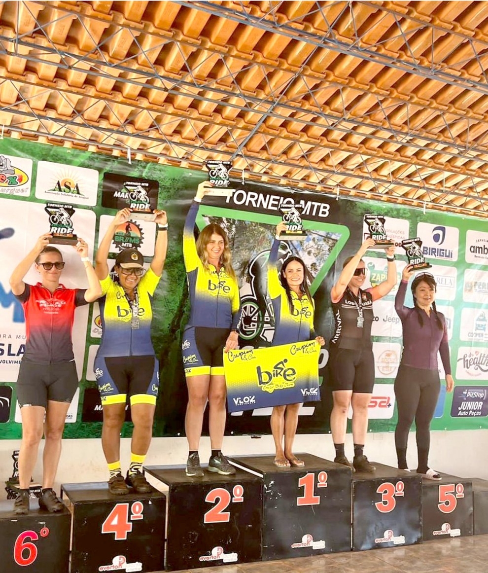 Andradinense Eliandra Manhani vence em 1 lugar prova de ciclismo em Arapuá/MS