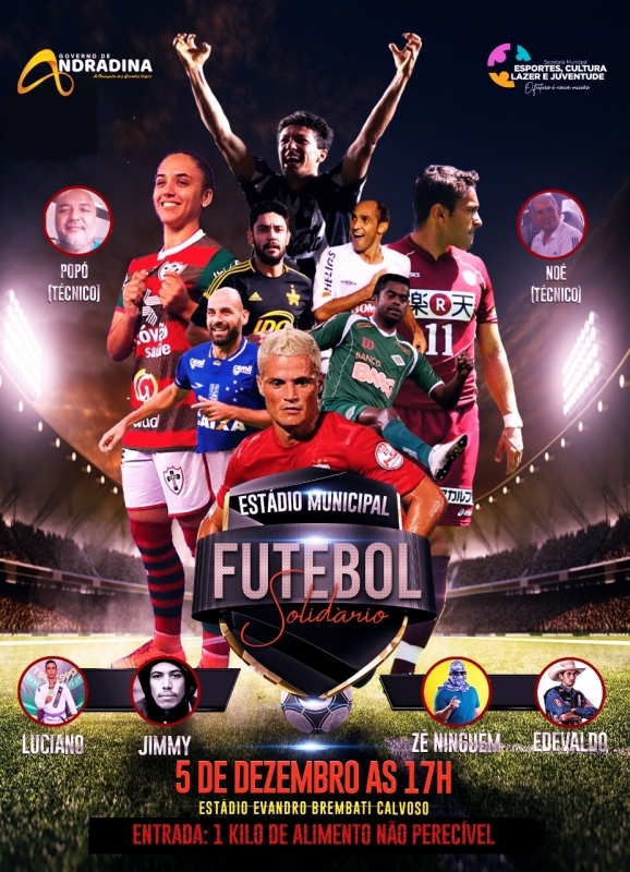Futebol Solidário acontece neste domingo em Andradina