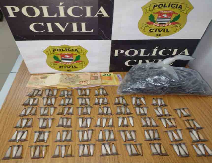 DISE de Araçatuba prendeu Maicon com 148 pinos de cocaína, alvo de investigação bairro Esplanada