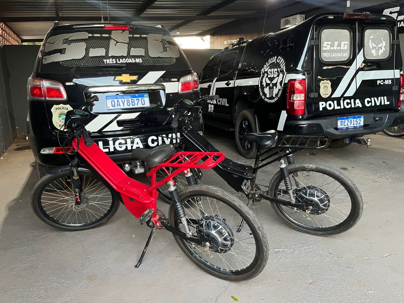 Polícia Civil identifica adolescentes suspeitos de roubos e recupera bicicletas subtraídas em Três Lagoas