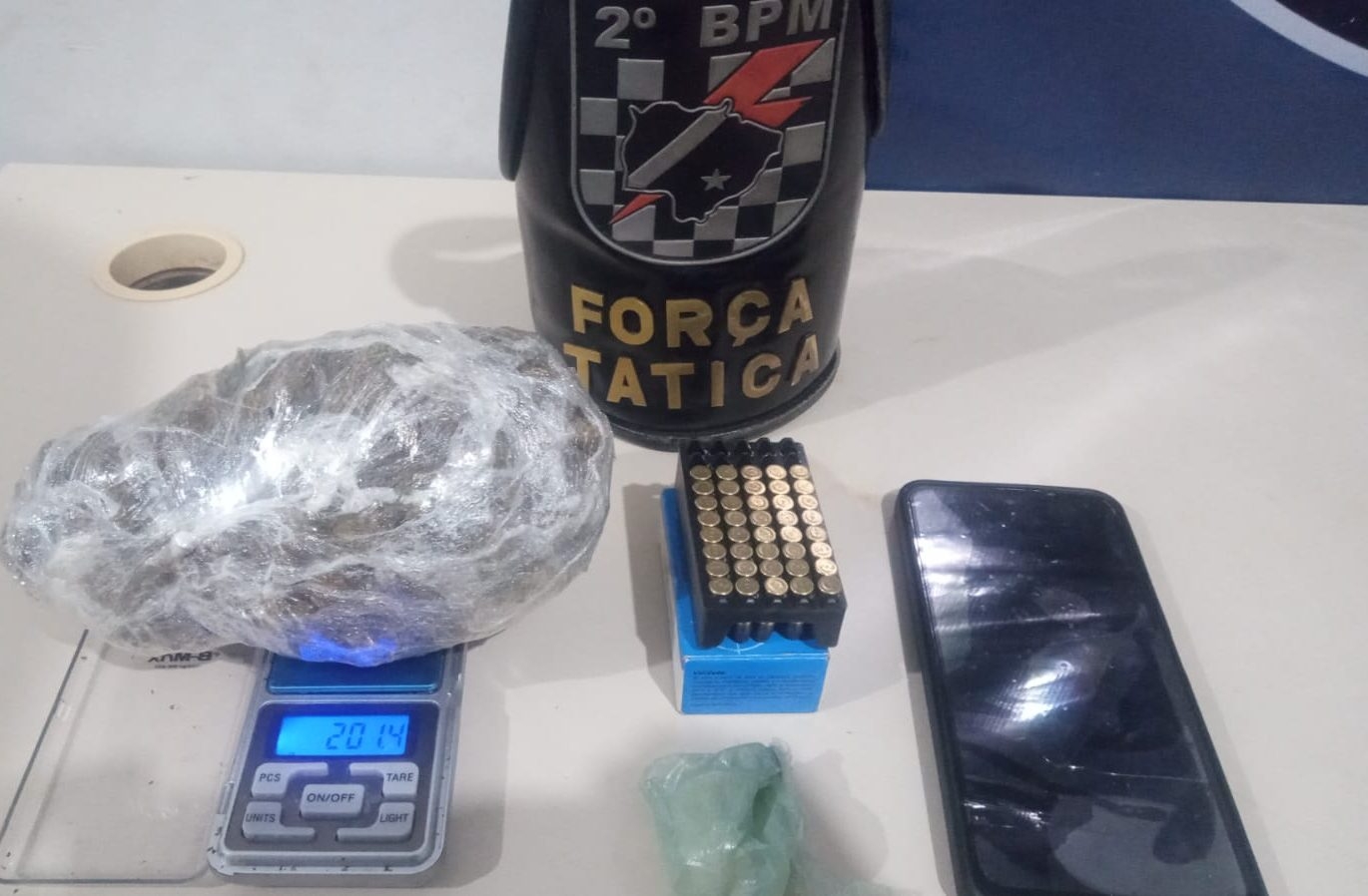 Polícia Militar em Três Lagoas realiza prisão de autor de tráfico de drogas e posse irregular de munição