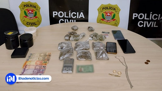 Polícia Civil de Ilha Solteira cumpre mandado de busca e apreensão e localiza mais de 700 g maconha na zona sul