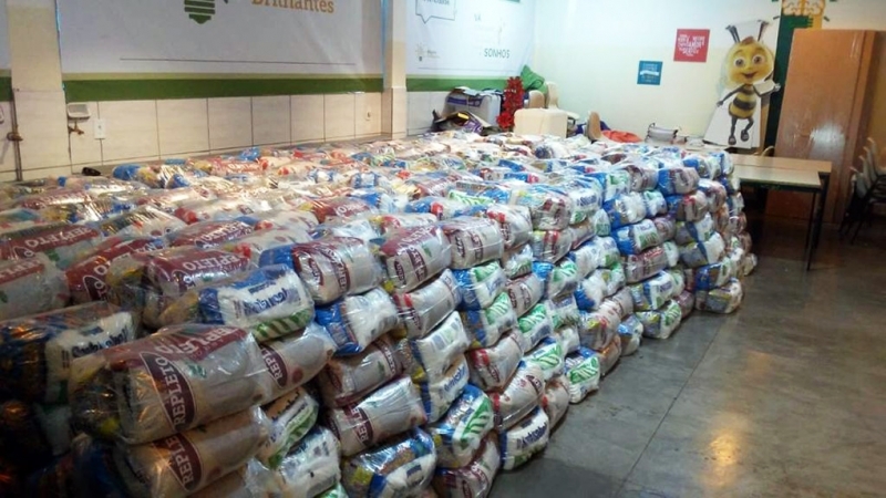 Kit merenda começa a ser distribuído pela Prefeitura Municipal Andradina