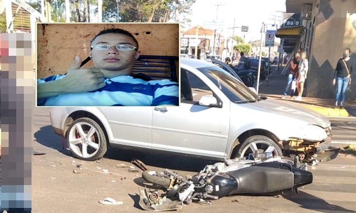 Tragédia: Jovem morre em acidente entre moto e carro em Castilho