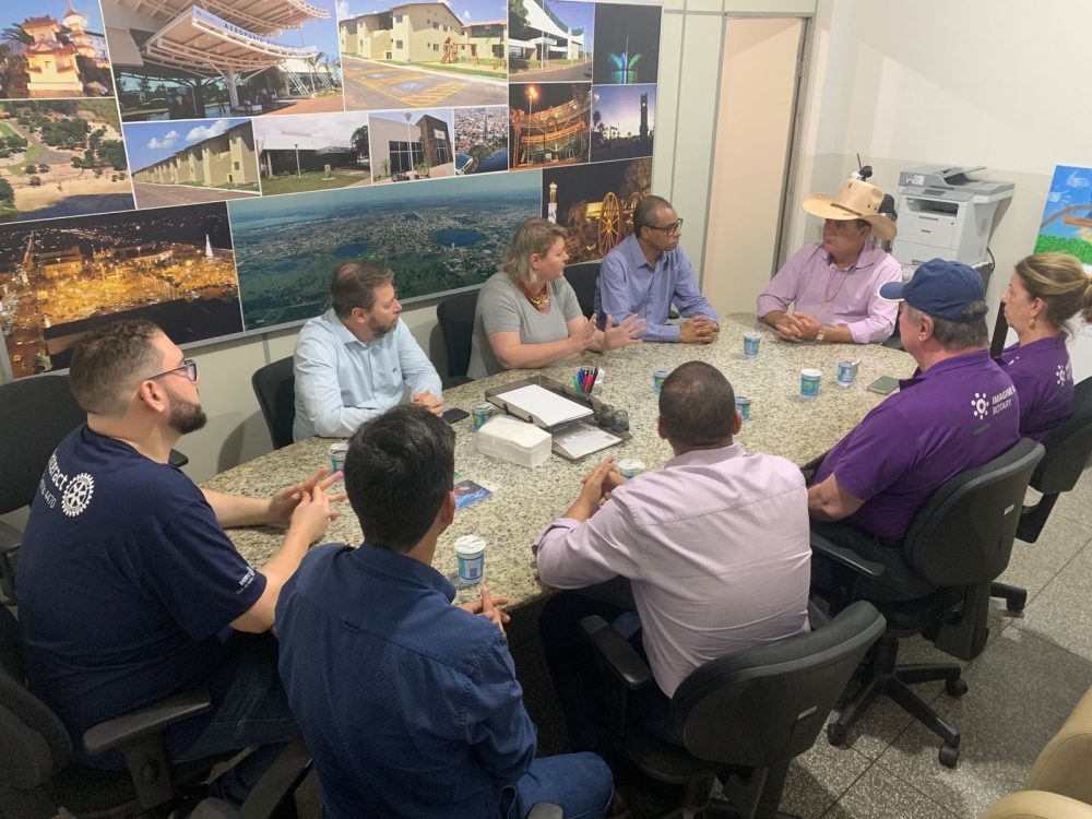Prefeito de Três Lagoas Angelo Guerreiro recebe visita da Governadora do Rotary