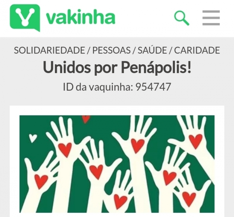 “Unidos por Penápolis”: Vaquinha virtual arrecada recursos para a Santa Casa