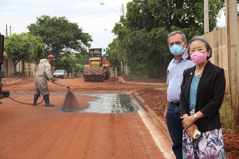 EM ANDRADINA LEGADO DE TAMIKO VAI PERMITIR ASFALTAR TODA VILA MINEIRA O MAIOR BAIRRO DA CIDADE
