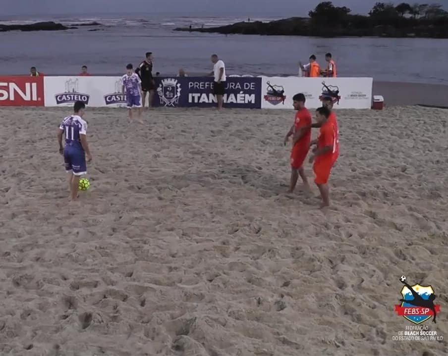 NO BEACH SOCCER ANDRADINA ESPORTE CLUBE PERDE PARA EQUIPE DE PRAIA GRANDE