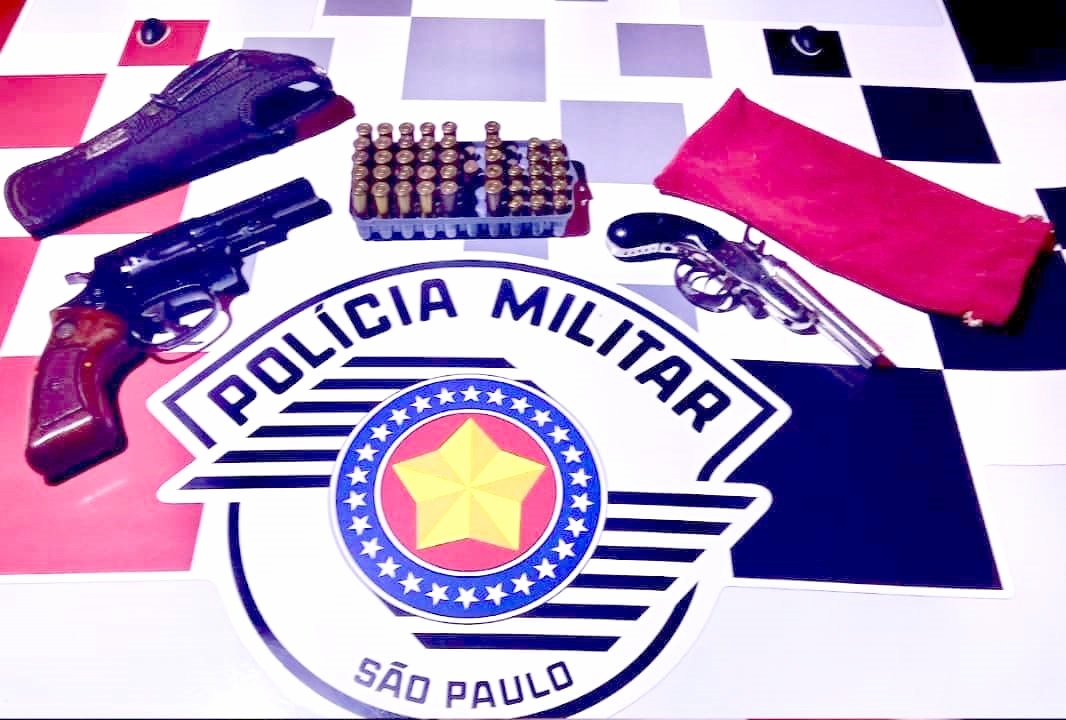 Em Andradina homem agride esposa, acaba preso pela Polícia Militar e tem armas e munições apreendidas