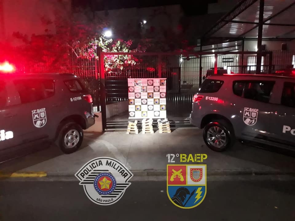 BAEP de Araçatuba não para e prende motorista com 61 tijolos de maconha, alvo de combate ao crime Jardim Sereno