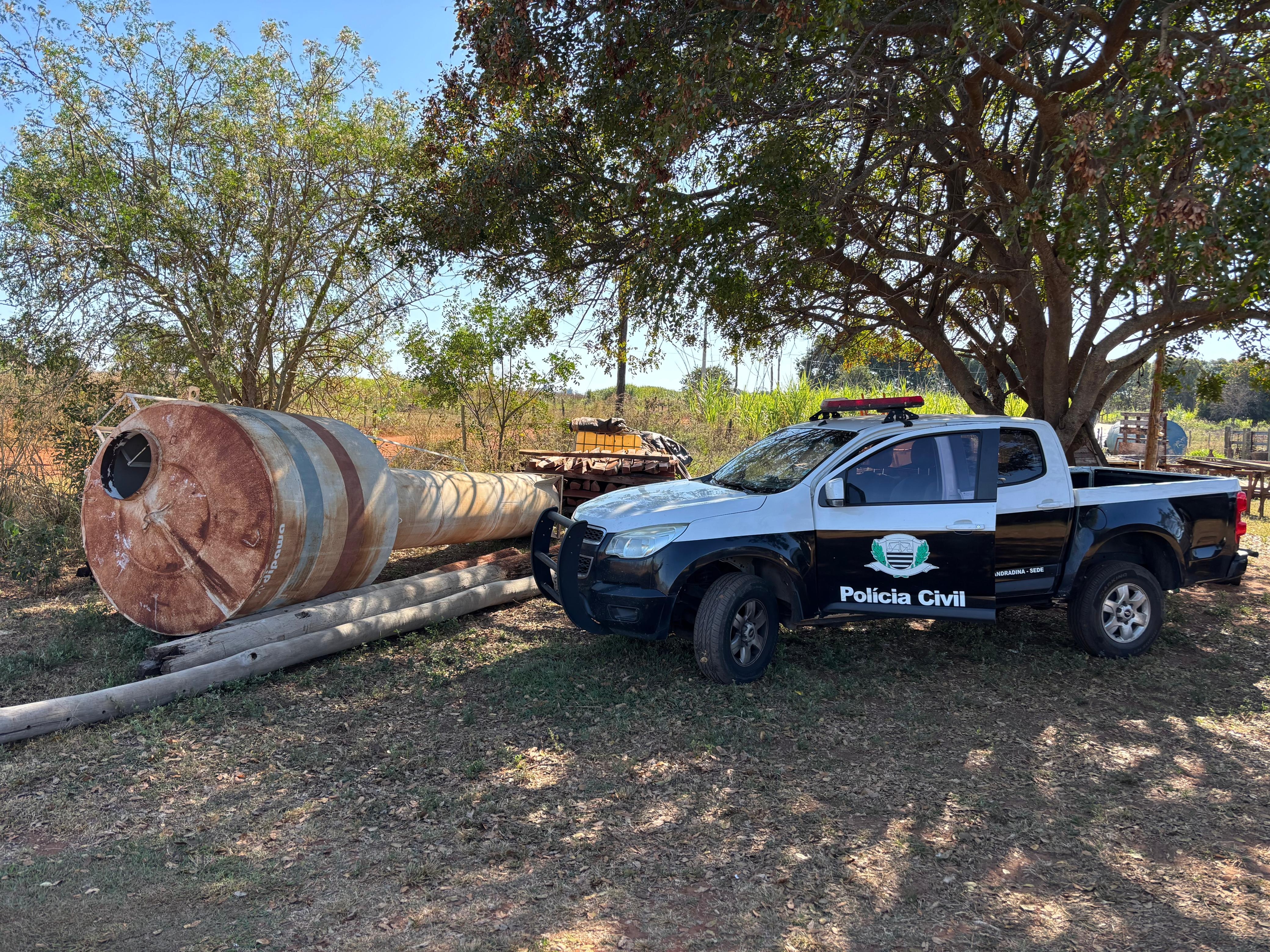 Polícia Civil de Andradina localiza produtos de furto no bairro rural Belo Monte