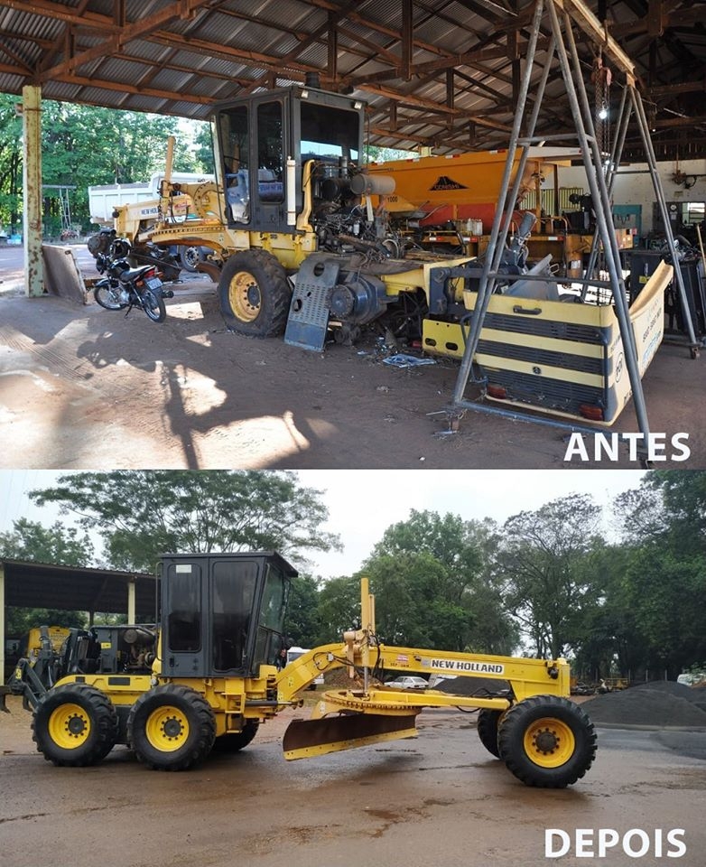 Prefeitura de Tupi Paulista não para e recupera motoniveladora