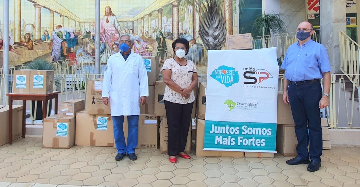 “ Noroeste Com Vida” doa quase 8 mil EPIs à Santa Casa de Araçatuba