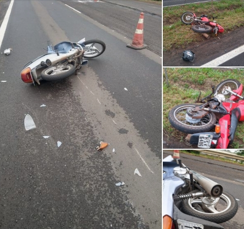 Motociclistas ficam feridos durante colisão na Marechal Rondon em Andradina