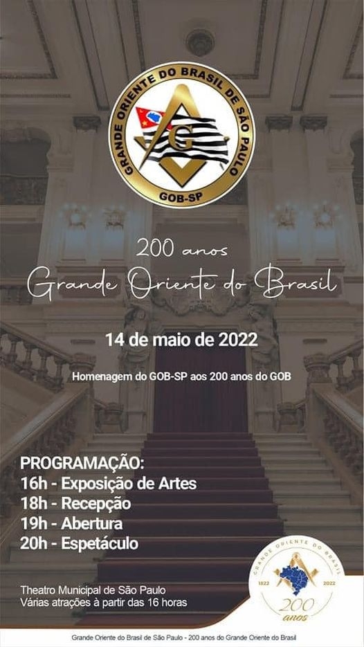 A comemoração dos 200 anos de fundação do GOB, em São Paulo, foi preparada para ser um momento ímpar