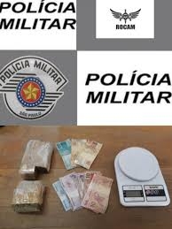 Rocam de Birigui prende acusado de tráfico com 2 tabletes de maconha
