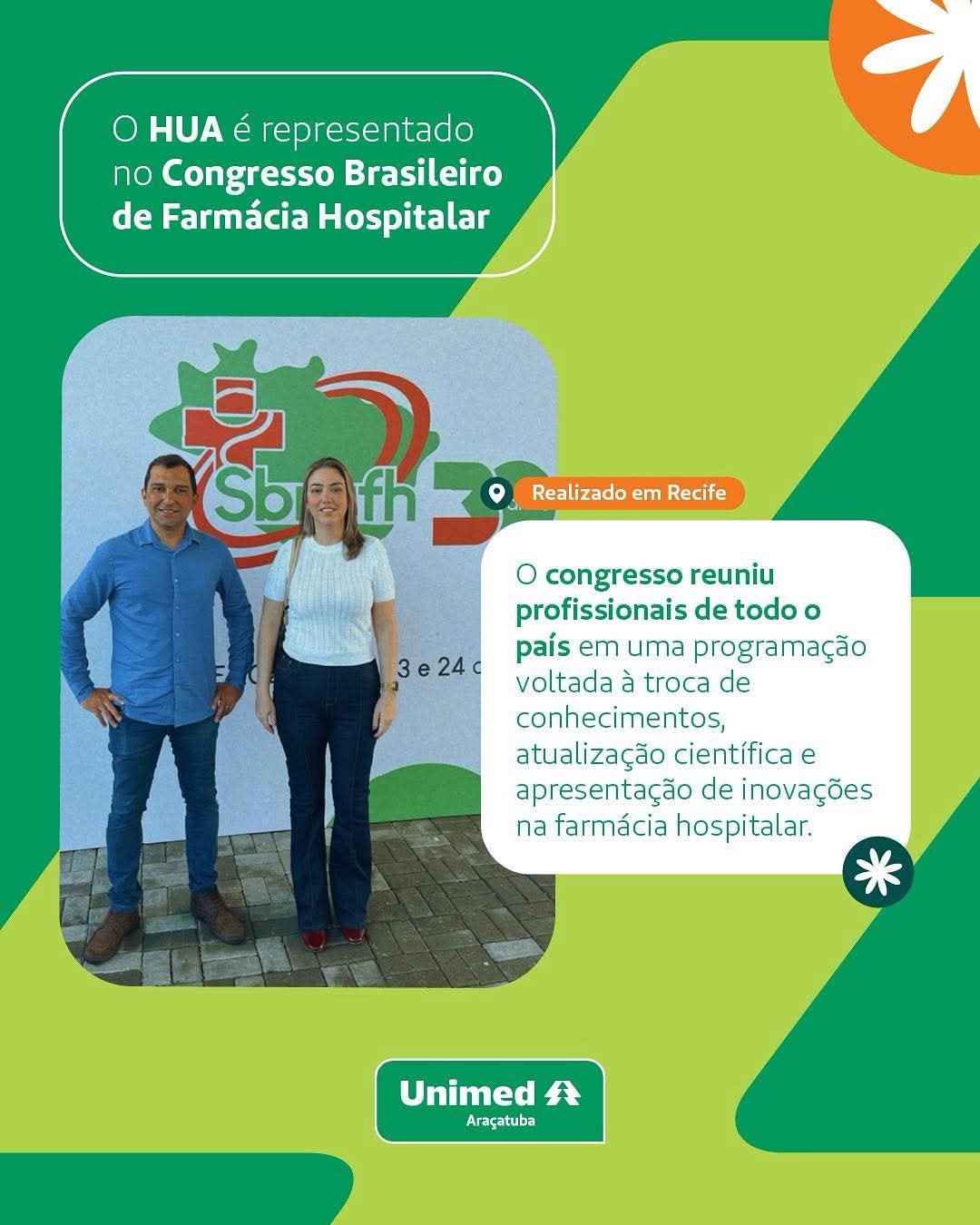 Hospital Unimed Araçatuba participou do XV Congresso Brasileiro de Farmácia Hospitalar