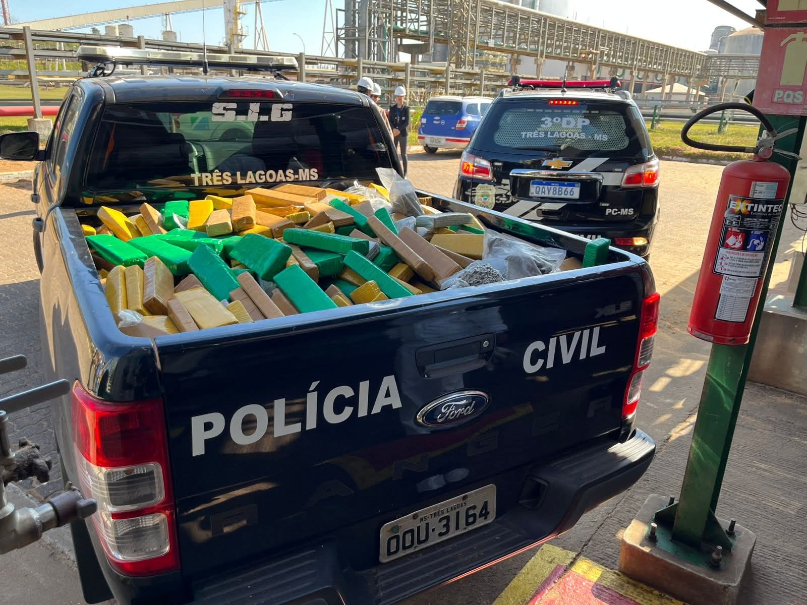 3° DP de Três Lagoas incinera 1 tonelada de drogas avaliada em mais de R$ 2 milhões