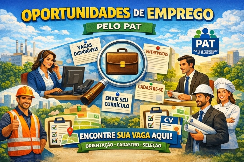 Confiram as vagas de emprego da semana em Andradina