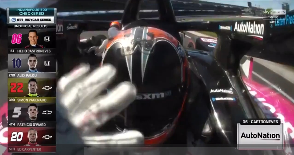 FÓRMULA INDY: Castroneves se compara a Tom Brady após 4º vitória na Indy 500: “Velhos ainda conseguem”