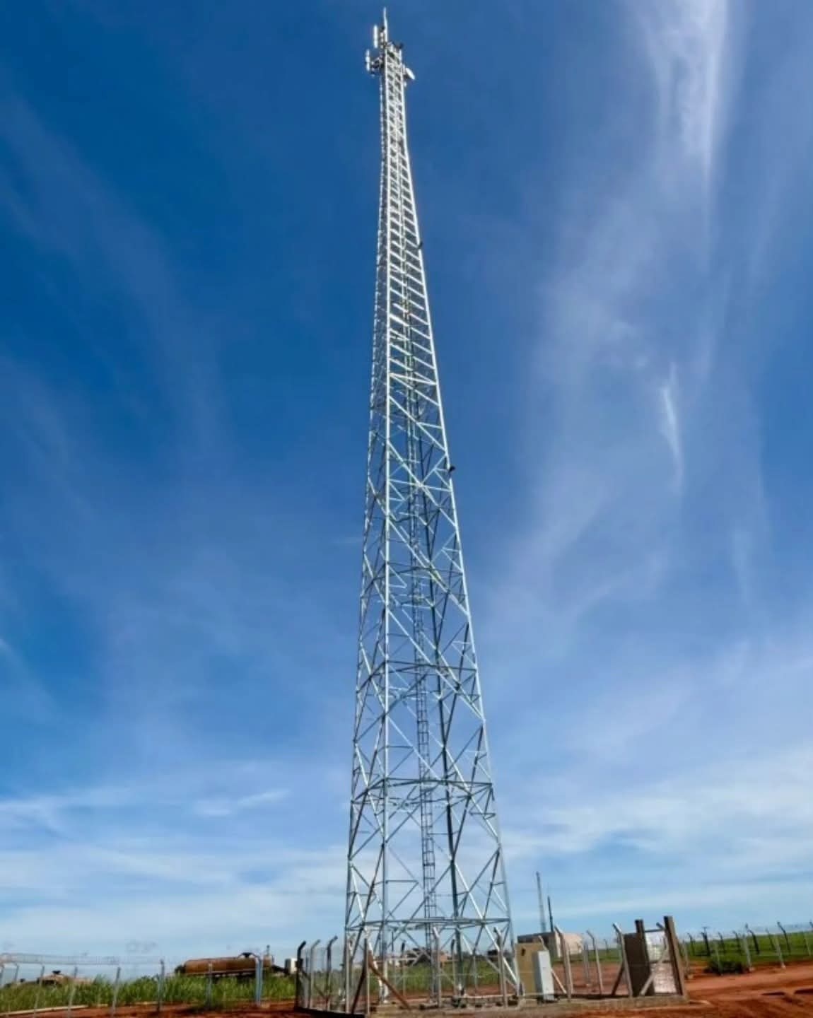 Usina Viralcool investe em torre de telecomunicação da Vivo e amplia cobertura de sinal na região
