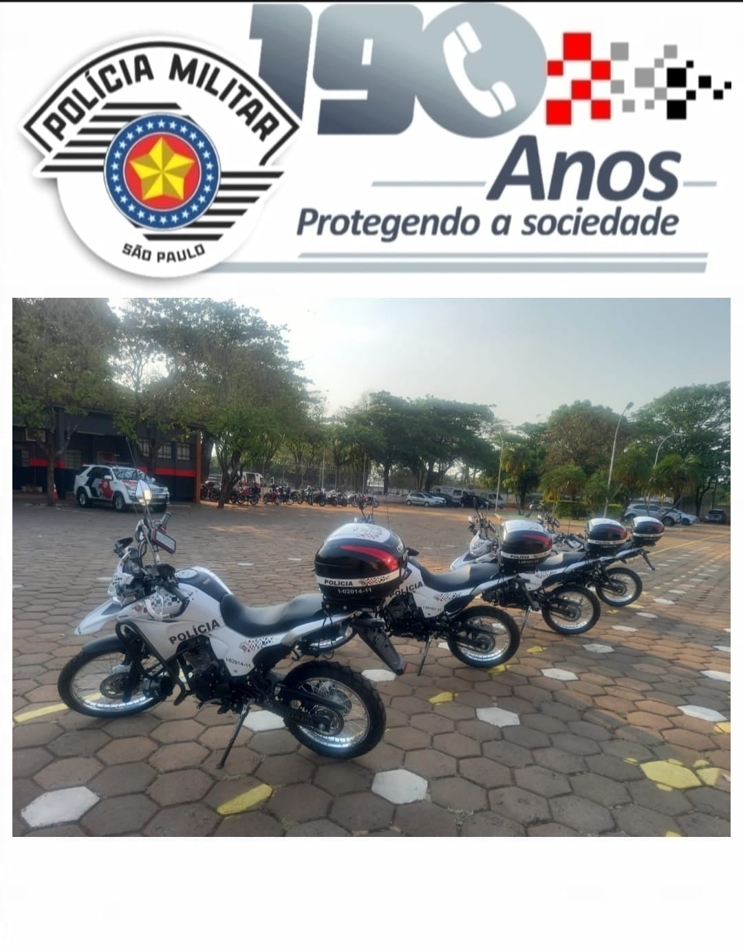 Governo do estado de SP envia motocicletas para o 28° Batalhão de Andradina e 2° Batalhão de Araçatuba