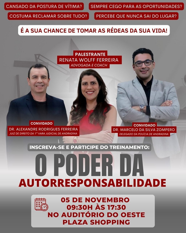 Curso em Andradina sobre inteligência emocional continua com inscrições abertas