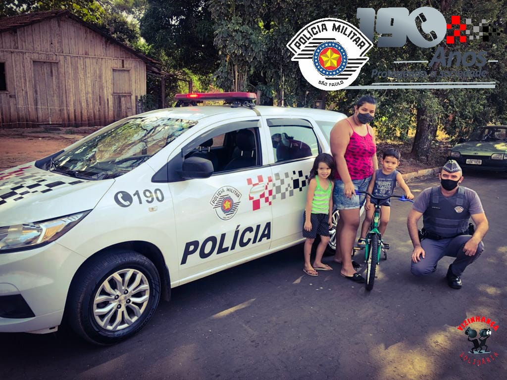 Policiais Militares realizam sonho de menino de 3 anos em Murutinga do Sul