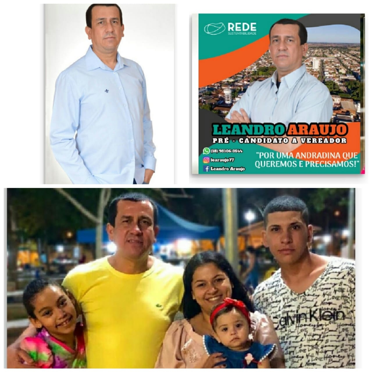 Leandro Araujo lança pré-candidatura a vereador em Andradina