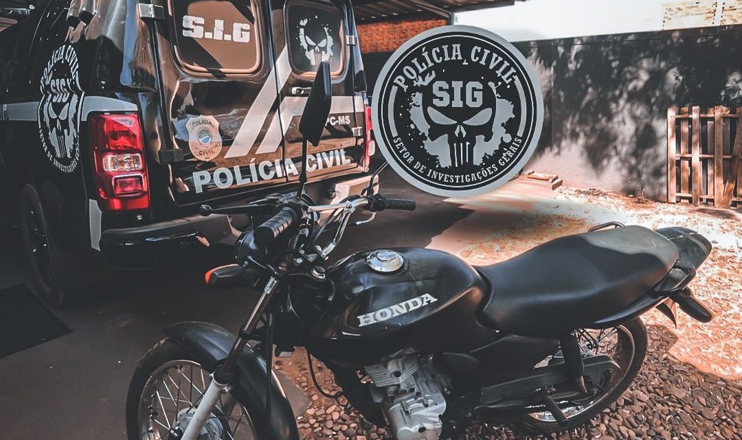 Ação rápida 3º DP e SIG recuperaram moto furtada na área central de Três Lagoas