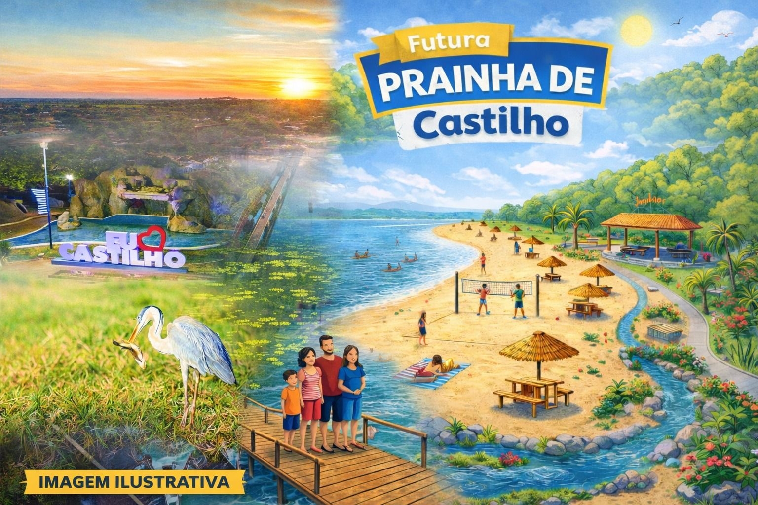 Prainha no Iate Urubupungá é planejada para o turismo seguro em Castilho