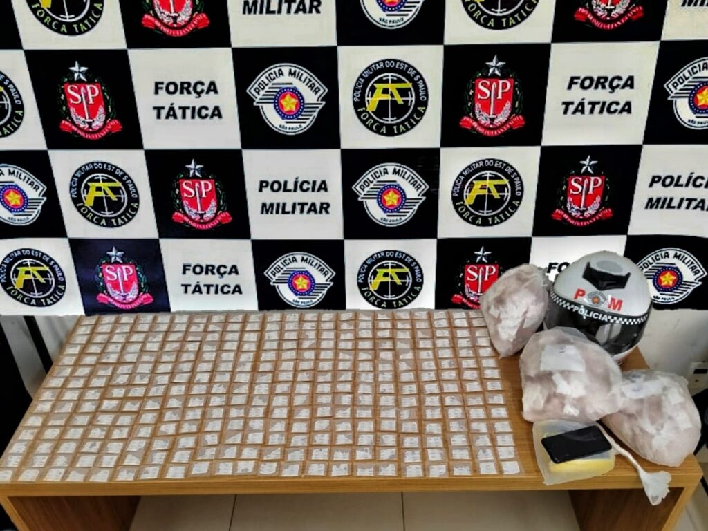 Rocam e Força Tática de Araçatuba prenderam morador do bairro Monterey com quase 3.000 porções de cocaína