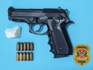 Polícia Civil recupera arma de agente penitenciário e prende receptador no Candeias em Birigui