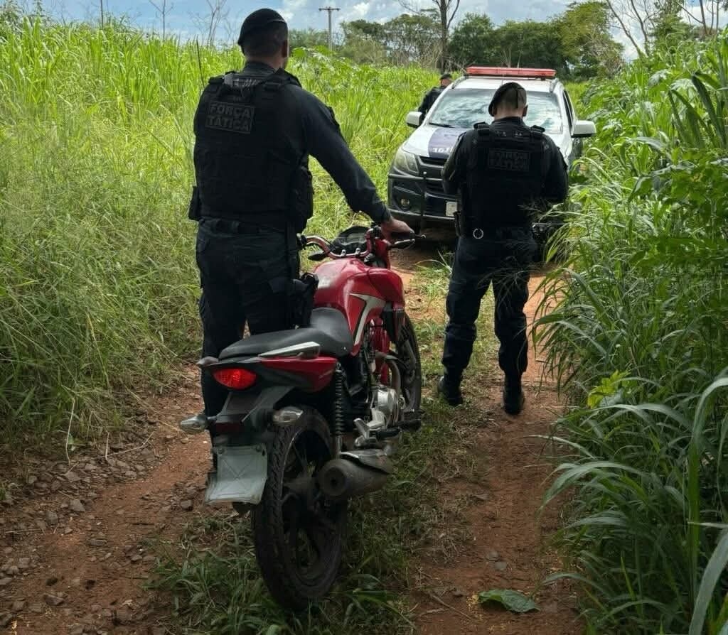 Polícia Militar de Três Lagoas localiza moto furtada após denúncia