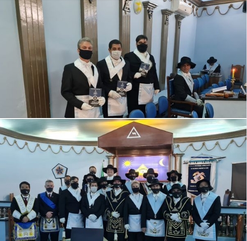 ARLS Fraternidade Jacques Demolay nº 3745 do Oriente de Presidente Prudente realizou Sessão Magna de Elevação de 03 irmãos